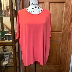 LuLaRoe Irma Top.  Size S.  Coral color.